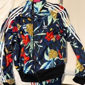 Adidas Multicolor Floral Jacket